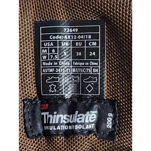 ACE WORK BOOTS MAMMOTH IV Unisex M6/W7.5 SLIP & OIL RESISTANT COMPOSITE TOE NWOT - Picture 4 of 5